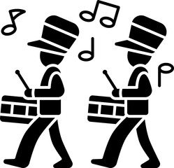 Naklejka premium marching icon