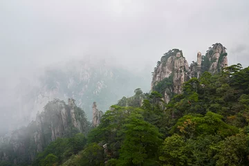 Cercles muraux Monts Huang Huangshan mountain in Anhui province