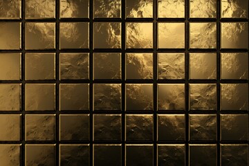 seamless gold textured metal tile. Generative AI