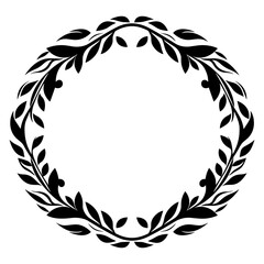 Vintage Decorative Ornamental Circle frame vector, Round vector ornamental Frame