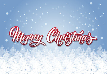 Merry Christmas and Happy New Year hand lettering calligraphy. Vector holiday illustration element.