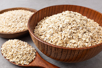 Breakfast oatmeal made from oats