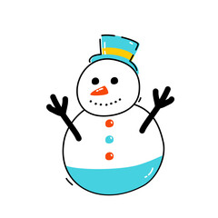 Winter Doodle Element Set