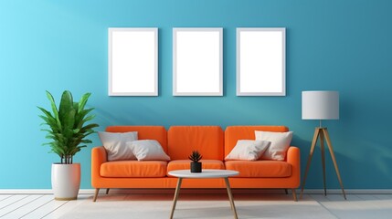 modern living room generated by AI