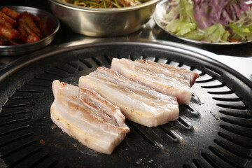 samgyeopsal, pork belly, 삼겹살, 오겹살
