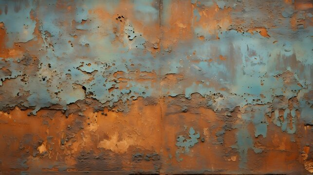 texture plaque de métal rouillée, généré par IA © Marvin Dgn