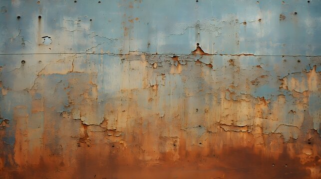 texture plaque de m&eacute;tal rouill&eacute;e, g&eacute;n&eacute;r&eacute; par IA