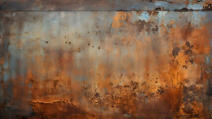 texture plaque de m&eacute;tal rouill&eacute;e, g&eacute;n&eacute;r&eacute; par IA