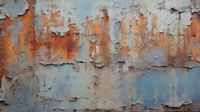 texture plaque de m&eacute;tal rouill&eacute;e, g&eacute;n&eacute;r&eacute; par IA