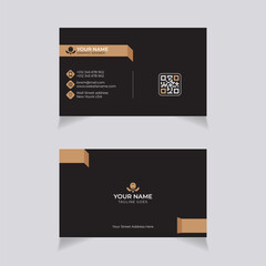 Vector modern creative luxury professional business card template design and visiting card
