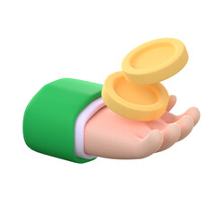 hand holding gold coins investment ideas