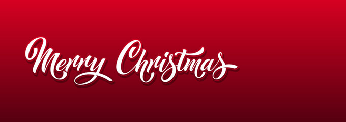 Merry Christmas and Happy New Year hand lettering calligraphy. Vector holiday illustration element.