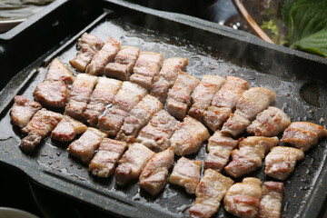 samgyeopsal, pork belly, 삼겹살, 오겹살