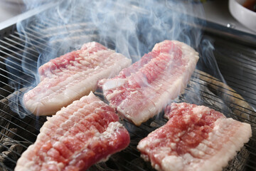 samgyeopsal, pork belly, 삼겹살, 오겹살