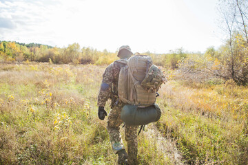 Ukrainian soldier in military uniform 