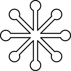 Snowflake outline
