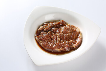Grilled Marinated Pork Galbi, 돼지양념갈비, 돼지왕갈비