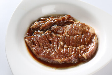 Grilled Marinated Pork Galbi, 돼지양념갈비, 돼지왕갈비