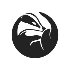 Badger logo template Isolated. Brand Identity. Icon Abstract Vector graphic