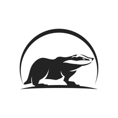 Badger logo template Isolated. Brand Identity. Icon Abstract Vector graphic