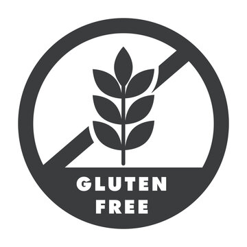 glutten free label, illustration of a label
