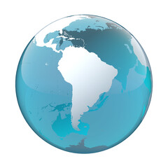 South America, Brazil, earth globe, world map