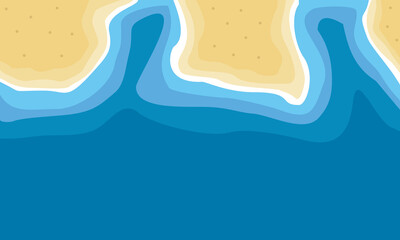 Seaside view from above illustration design vector