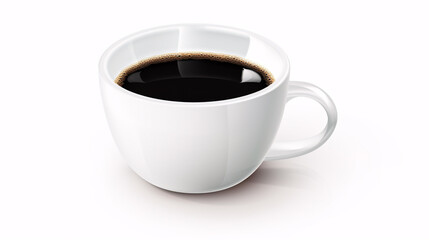 An individual coffee vessel set against a blank background.