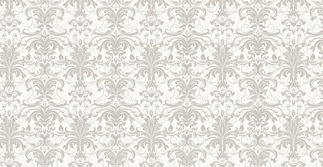 Vector vintage wallpaper design with seamless swatch pattern included