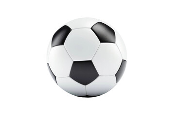 Soccer Ball Floating on Transparent Background