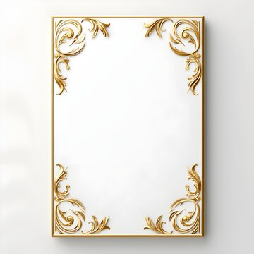 frame with gold corners 