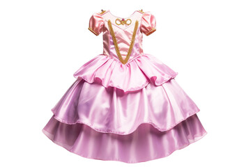 Toy Princess Dress-Up Costume for Children on Transparent Background