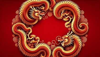 Chinese New Year Culinary Feast Top View