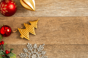 クリスマスとオーナメントのフリースペース