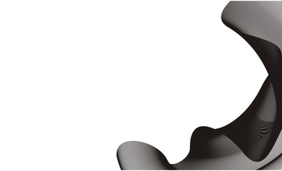 abstract background, wavy black lines, transparent, part 10