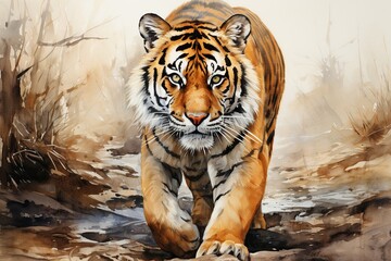 Obraz premium tiger in the zoo