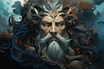 Norse Mythology Gods Illustration