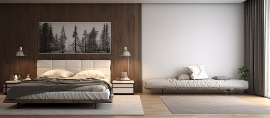 Stunning modern and cozy bedroom interior design