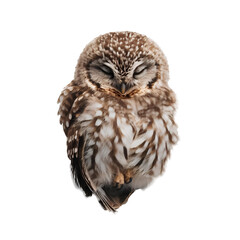 great horned owl PNG. Great horned owl isolated png. Owl sleeping png