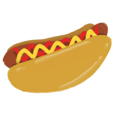Hot dog drawing
