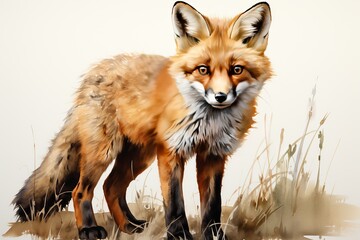 Fototapeta premium red fox vulpes