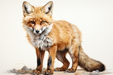 red fox vulpes 4 years old