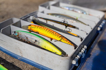 Plugs are a popular type of hard-bodied fishing lure.Preparation and selection of fishing lures....