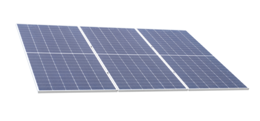solar panels on transparent background,PNG