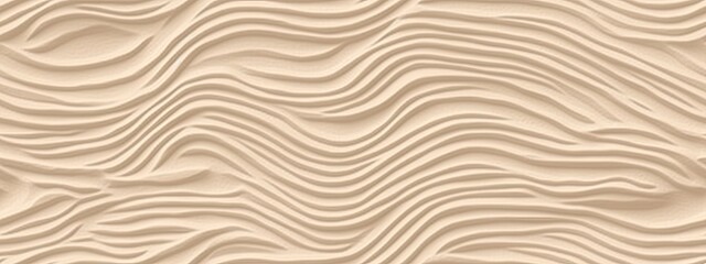 Obraz premium Seamless white sandy beach or desert sand dunes tileable texture. Boho chic light brown clay colored summer repeat pattern background