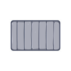 rug bath mat cartoon. house hygiene, soft style, tub luxury rug bath mat sign. isolated symbol vector illustration