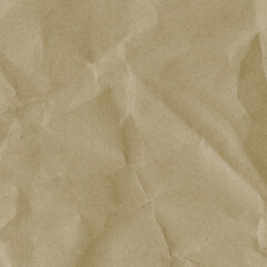 Recycled crumpled yellow paper texture background. Royalty high-quality free stock photo image of Wrinkled and creased abstract backdrop, wallpaper with copy space, top view