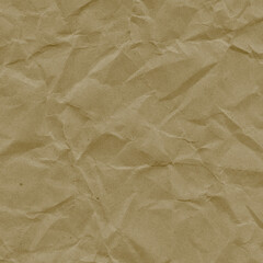 Recycled crumpled yellow paper texture background. Royalty high-quality free stock photo image of Wrinkled and creased abstract backdrop, wallpaper with copy space, top view