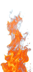 fire flame on transparent background - obrazy, fototapety, plakaty
