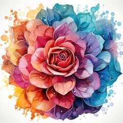 Creative new rose floral flower background design, rose wallpaper 